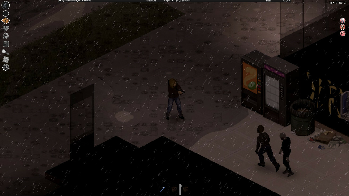 Player backed into a corner with zombies approaching