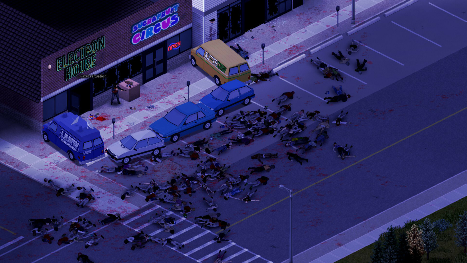 Player backed into a corner with zombies approaching